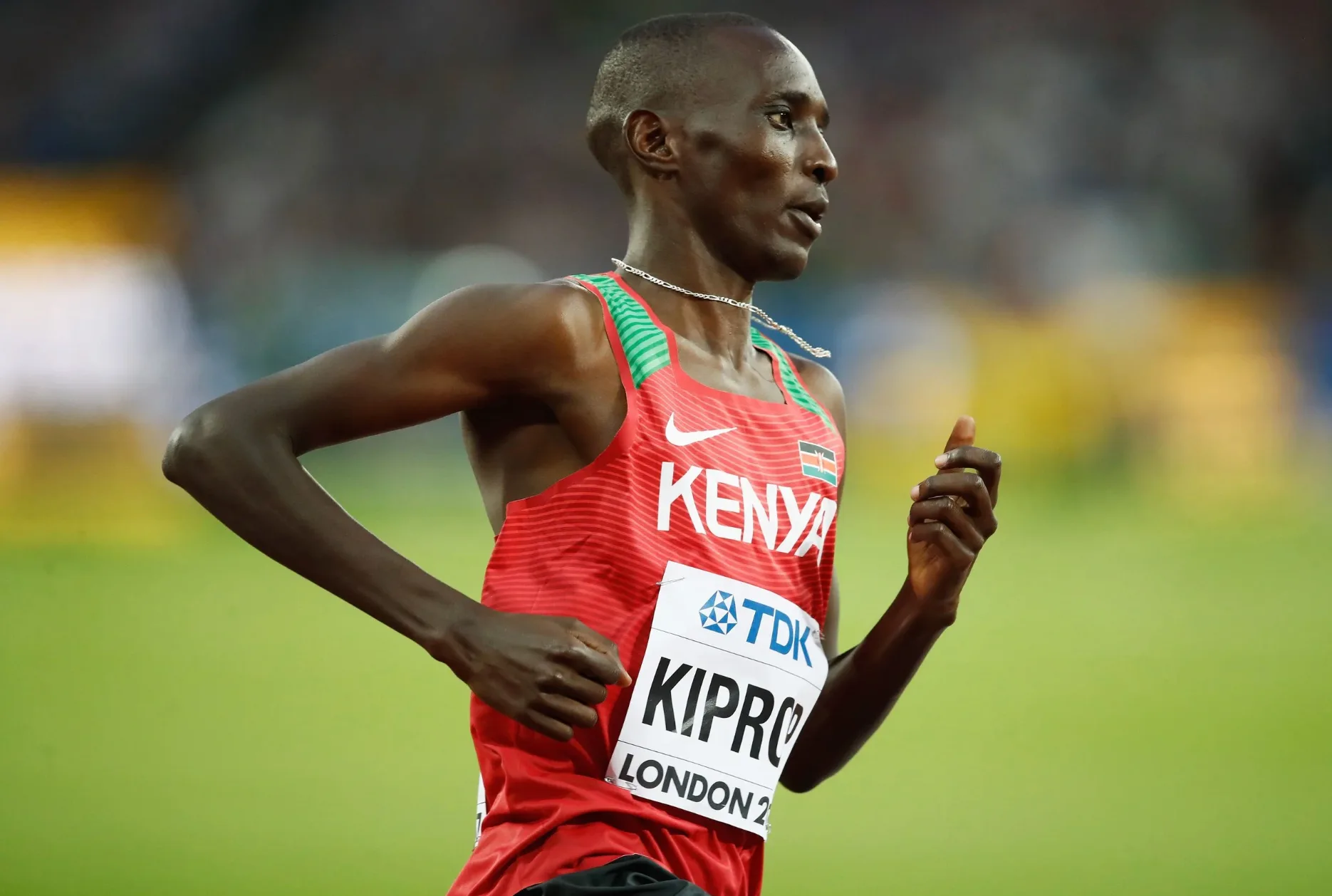 Asbel Kiprop competing in the 1500m